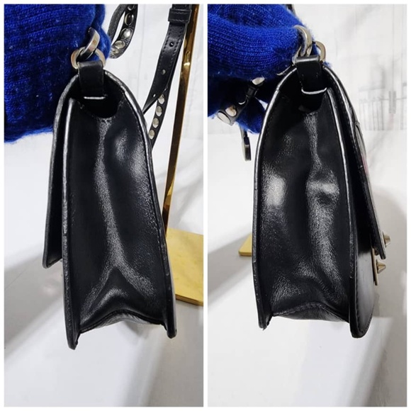 Authentic PRADA City Calfskin Saffiano Racing Logo Elektra Shoulder Bag Fushia - Picture 9 of 16